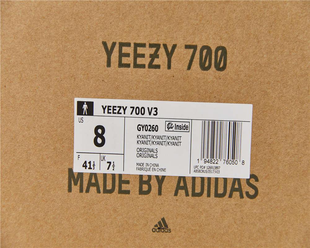 PK GOD ADIDAS YEEZY 700 V3 KYANITE RETAIL MATERIALS READY TO SHIP